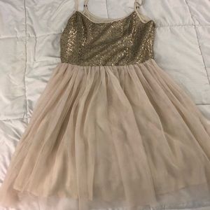 A&F: skater dress with a sparkly top and skirt